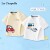 [Pure Cotton 2 Pieces Are More Discounted]Red Car/Apricot+Excavator on the Road/White