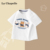 [100% Cotton]Three Blue-Clothed Bears White