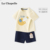 [Pure Cotton Suit]Guitar Bear/Apricot+Navy Blue