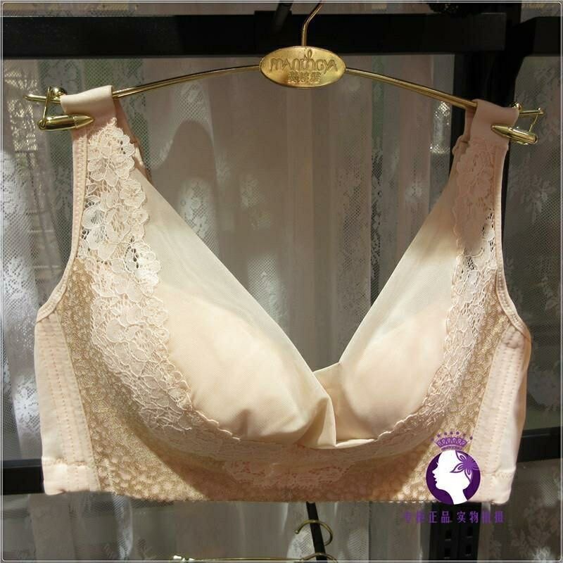 傲雪棋c1-1105薄棉杯无钢圈银纤维聚拢收副乳文胸调整型内衣女