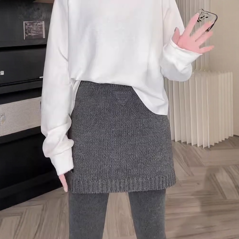 chao好看！秋冬羊毛针织半身裙女