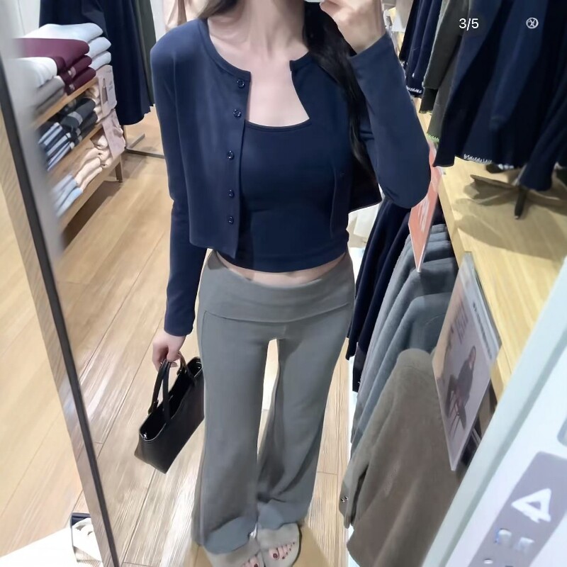 轻熟风性感吊带开衫两件套女图片