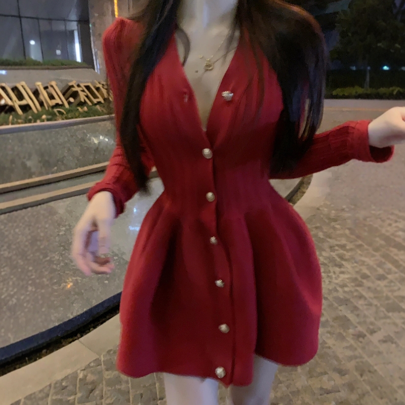 性感御姐高级感收腰显瘦针织衫