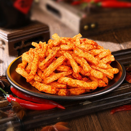 张想成2代脆皮炸鸡味辣条即食