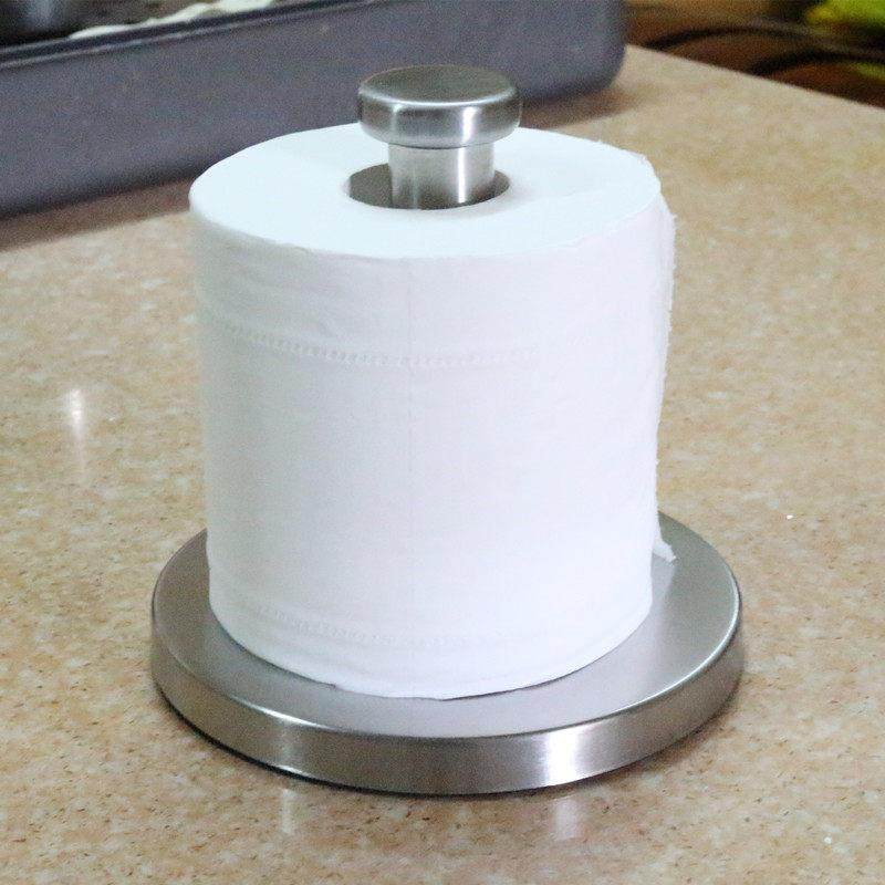 菲仕骏 不锈钢厨房纸巾架 餐厅台面卷纸座 客厅立式擦手小纸巾座,收纳整理,纸巾架,淘宝优惠券,粉丝福利购,淘宝优惠卷