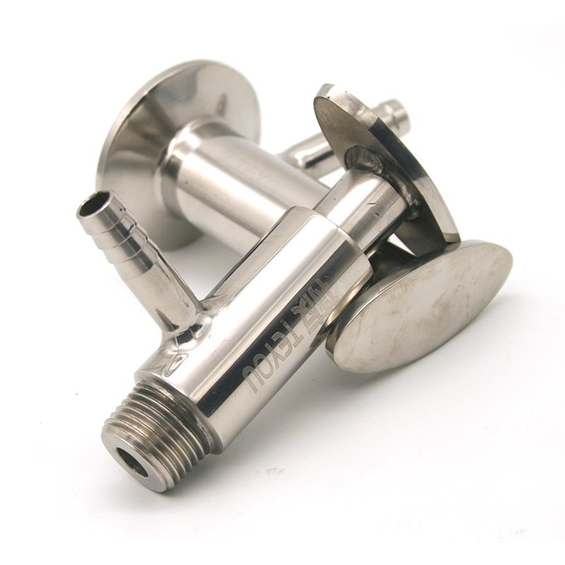 304不锈钢取样阀螺纹式4分/卫生级DN15取样阀无菌取样外丝取样阀