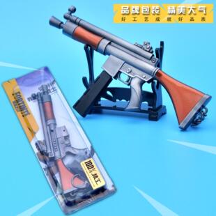 堡垒FORTNITE之夜周边 手术刀枪突击步枪模型玩具 合金武器钥匙扣