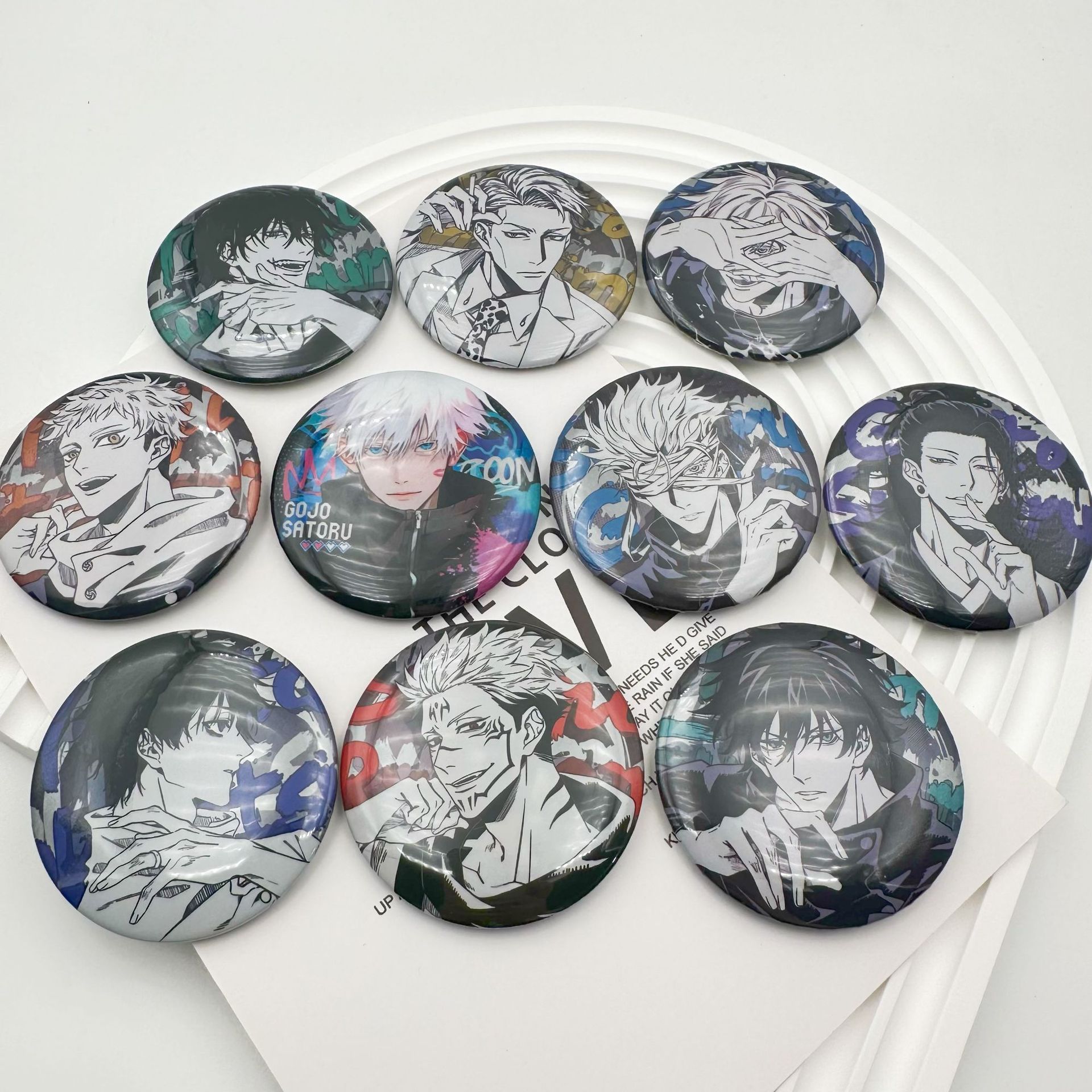 咒术回战同人周边吧唧二次元动漫人物徽章谷子书包挂件高颜值胸章