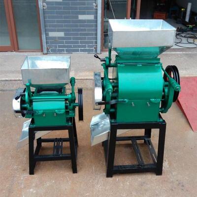 小型立挤机式对辊挤扁 粮食作坊IFX豆燕麦扁机 酿酒玉米高粱粉黄