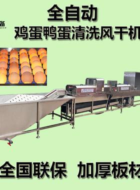 双排洗蛋机 全自动流土蛋保洁鸡122前处 鸡蛋清洗风干杀菌水理线