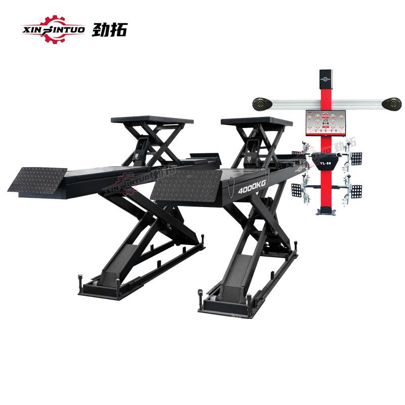 定制汽车D四轮定位3仪FOI藏子母大剪升机举剪式地升降机定位组合