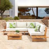 户568外庭院休闲沙发组合酒店花别墅园意铝合金仿木纹创茶几沙发