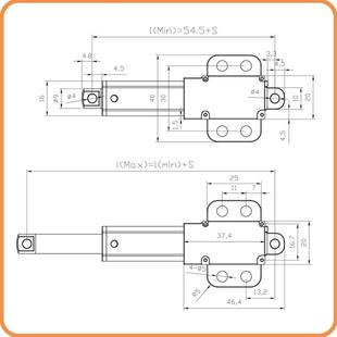 器534自动伸缩杆降桌制推杆控电机推杆电动推杆推升窗器手控器控