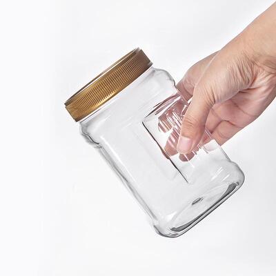 厂家pe五t广口塑食料瓶品瓶LXJ货谷杂粮干果干食品罐坚果包装罐