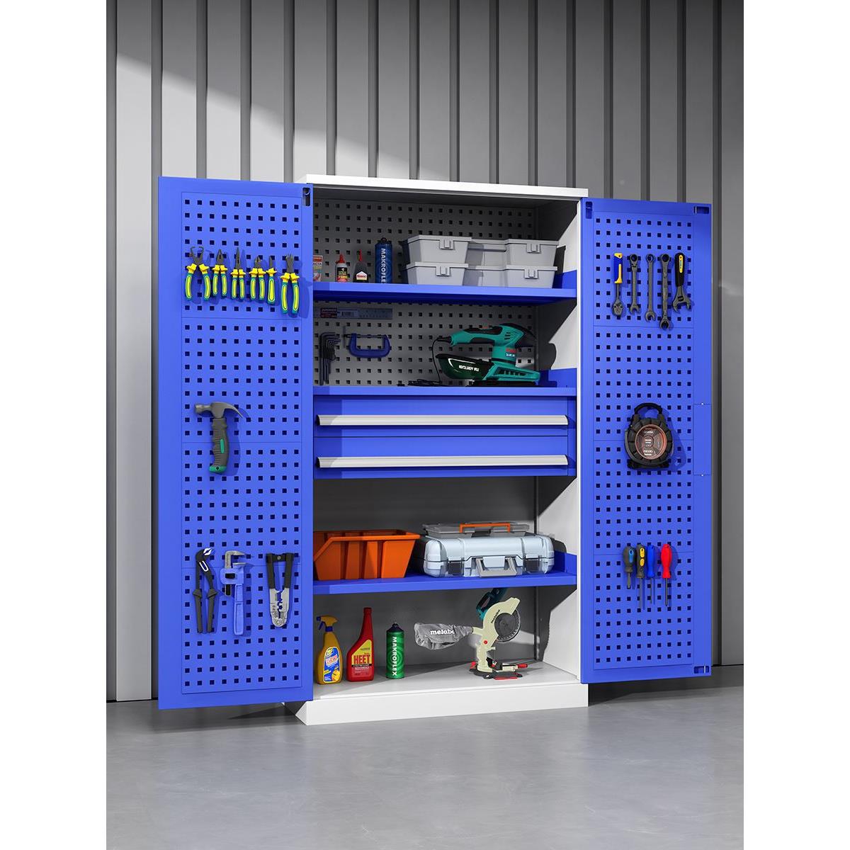 重型汽修具柜 铁柜皮抽屉多功能车间移工动五金储物工具式车