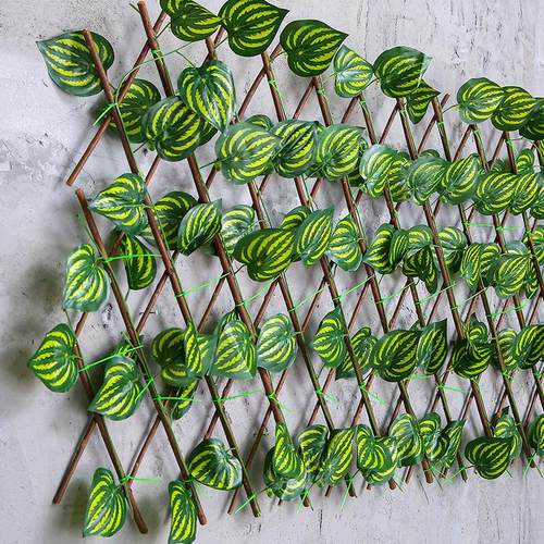 物仿真笆木栅栏篱篱伸缩围栏隔户外假植园艺庭院护栏绿植伸缩木断