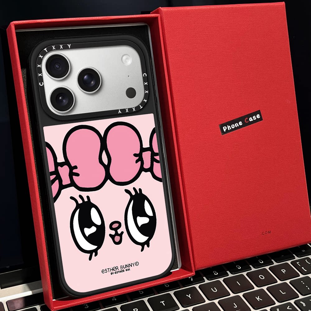 【C家】艾丝乐粉小兔子云朵翅膀磁吸MagSafe适用苹果17/16proMax手机壳iPhone15防摔16pro保护套13/14镜面Air