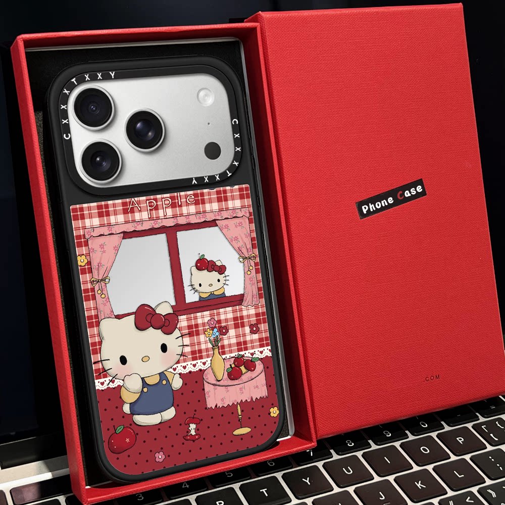 【C家】纹绿格子蛋糕kt小清新磁吸MagSafe适用苹果17/16proMax手机壳iPhone15防摔16pro保护套13/14镜面17Air