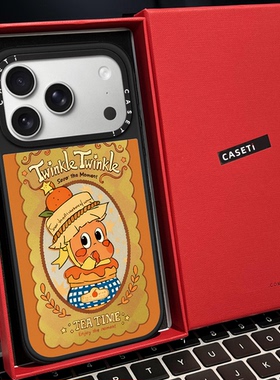CASE联名橘子果酱星星人微笑磁吸MagSafe适用苹果17/16proMax手机壳iPhone15防摔16pro保护套13/14p镜面17Air