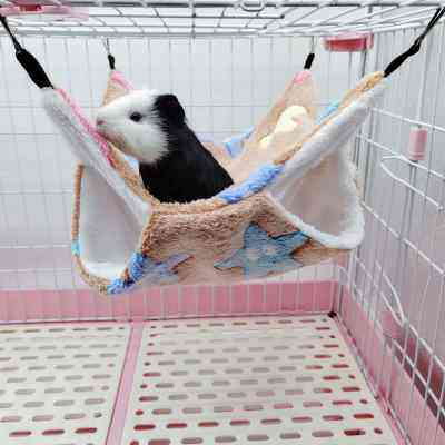 花枝鼠窝睡窝仓鼠蜜袋鼯专用松鼠宠物吊床层防咬大小棉窝冬天用品