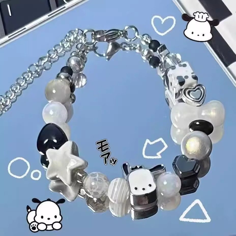 三丽鸥凯蒂猫帕恰狗手链小众女童趣闺蜜联名手饰品学生闺蜜礼物