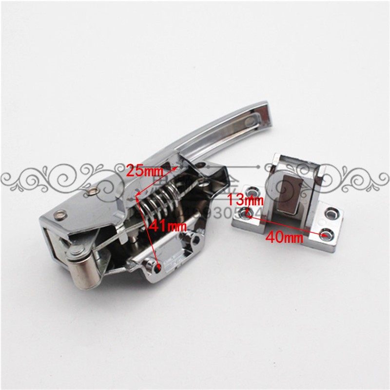 可调烘箱门锁 传递窗搭扣调式冷库门锁烘箱锁 烤箱配件拉手把手