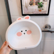 蜜子酱 可爱小巧兔子脸盆学生儿童塑料盆洗脸洗脚pp盆婴幼儿