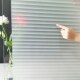 自粘仿百叶玻璃贴纸遮光隔热玻璃膜透光不透明窗户卫生间浴室贴膜