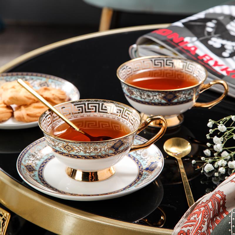 咖啡杯子高档精致轻奢套装欧式骨瓷英式红茶杯陶瓷下午茶具配架子