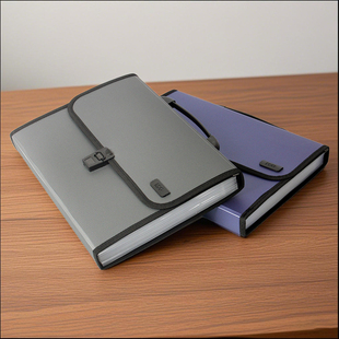 晨光AWT90959风琴包 12格手提包(A4)简约多层文件分类收纳商务