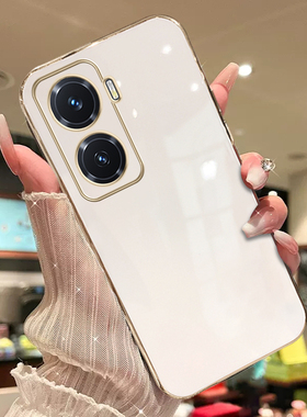 适用于vivoy77手机壳vovoy77e网红电镀viovy76s纯色viviy73s新款y71t潮牌y70s男维沃女款全包防摔情侣保护套