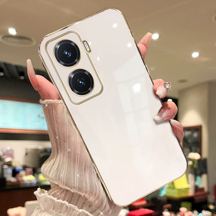 适用于vivoy77手机壳vovoy77e网红电镀viovy76s纯色viviy73s新款 全包防摔情侣保护套 y71t潮牌y70s男维沃女款