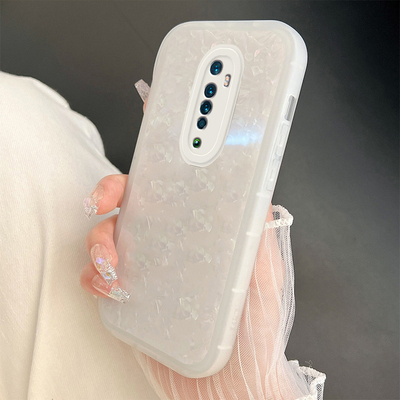 适用于OPPOReno2手机壳0PP0Ren02Z韩风ins贝壳纹女新款PCKM00软壳