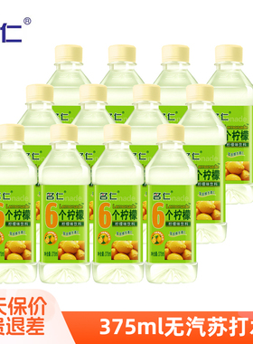名仁苏打水375ml*12瓶装水国产苏打水饮用水食品果味饮品饮料