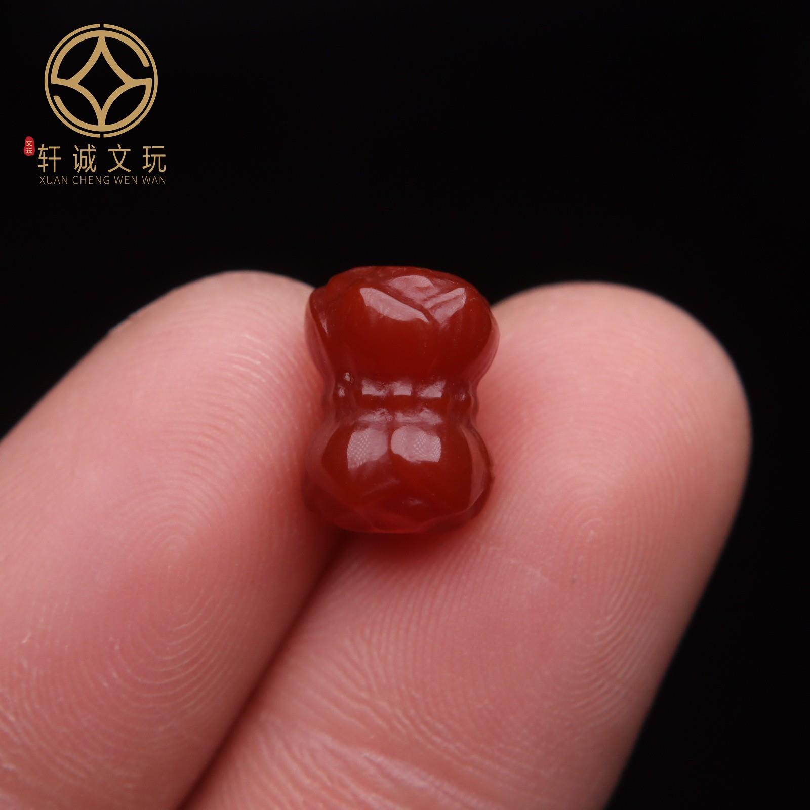 2025保真南红莲花桶珠鼓珠吊坠凉山满肉满色玛瑙散珠DIY配饰配件