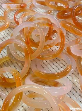 2026锦鲤天然玛瑙手镯黄玉髓手镯半山半水鸿运当头复古百搭闺蜜款