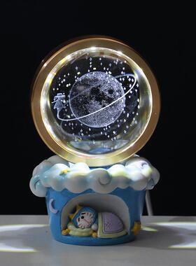 2026宇航员夜灯创意夜光卧室桌面装饰房间装饰的男孩和女孩的中国