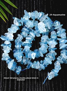 20267A天然合形水晶碧玺头发水晶绿松石灰色月光海蓝宝石颜色萤石