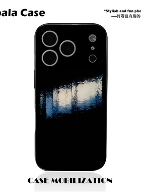 模糊的窗户意象画高级菲林二合一手机壳适用苹果17nova14华为p70mate60小米15opporen14ovivo荣耀300iPhone16