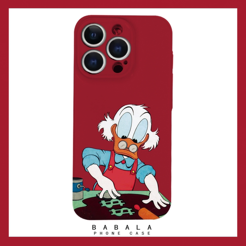 欧美卡通认真工作唐老鸭菲林二合一手机壳适用苹果17nova14华为p70mate60小米15reno14vivo荣耀300iPhone16