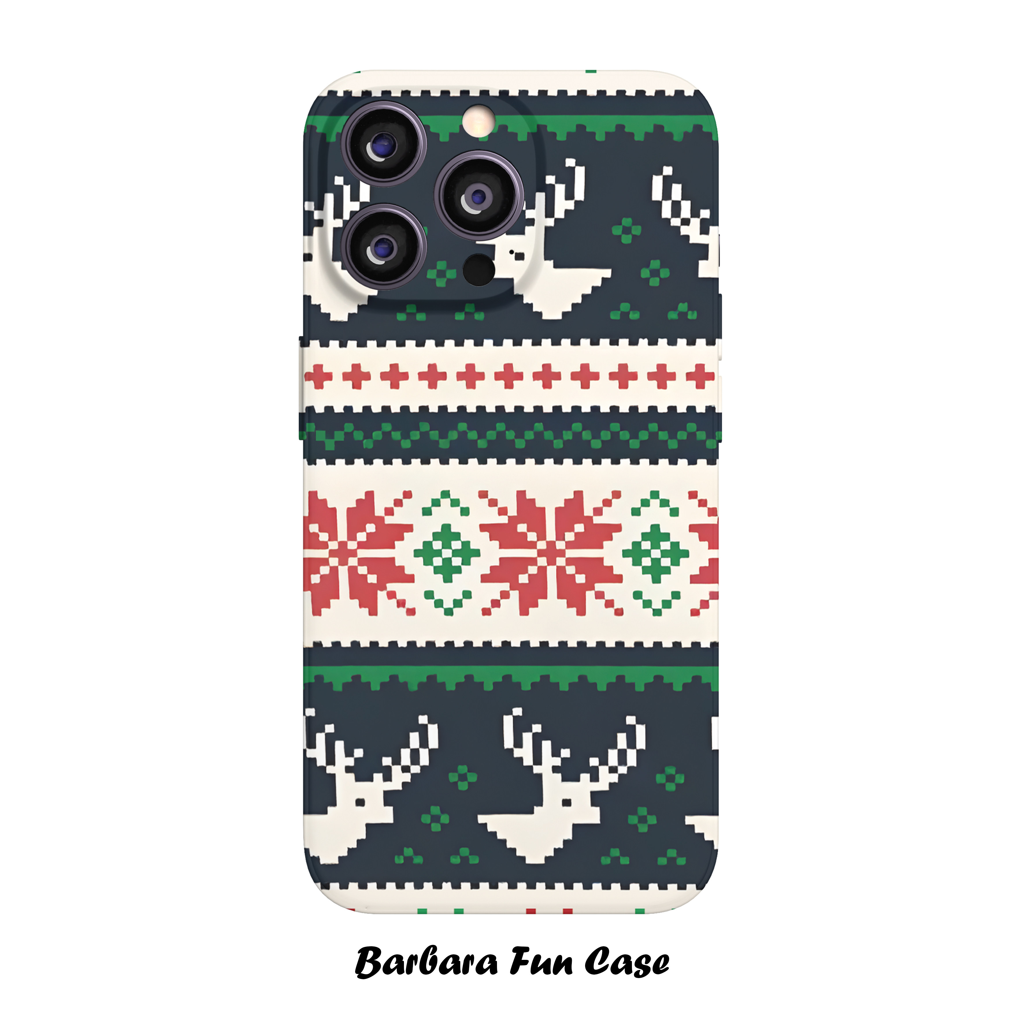 卡通麋鹿圣诞可爱菲林全包硬手机壳适用iphone15/14promax苹果13硬15