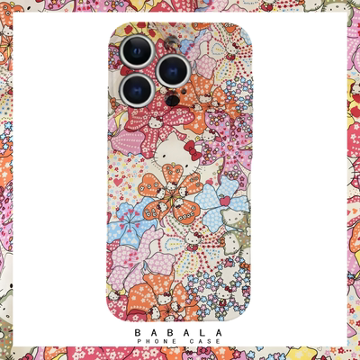 创意你好KT猫咪花花简约菲林二合一手机壳适用苹果17nova14华为p70mate60小米15reno14vivo荣耀300iPhone16