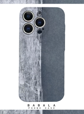 简约冷淡风灰白色分界线菲林二合一手机壳适用苹果17nova14华为p70mate60小米15opporeno14荣耀300iPhone16