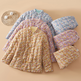 加厚保暖外穿棉袄高腰长裤 女冬季 防寒棉服 套装 纯棉花手工棉衣棉裤