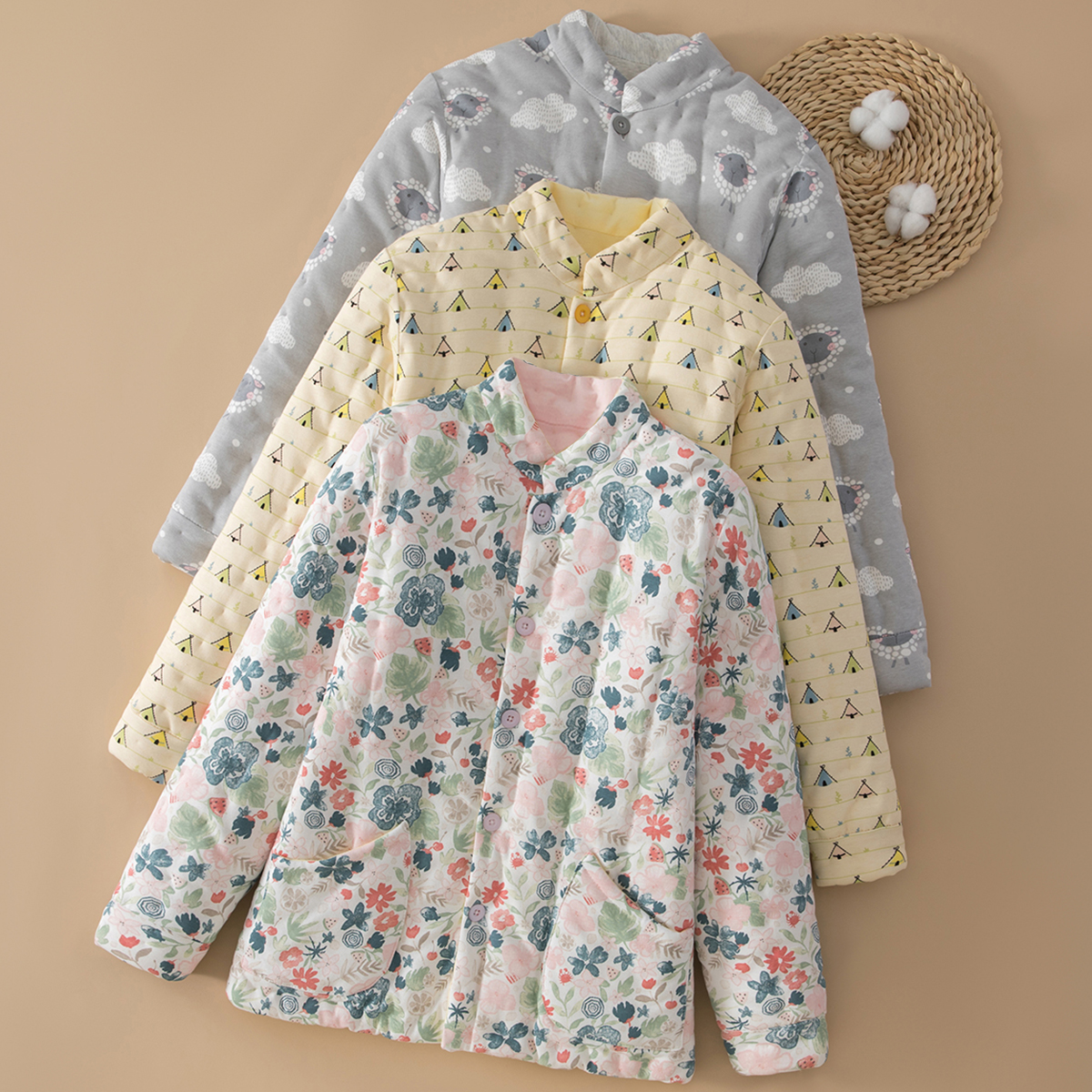 女士纯手工加厚棉花棉袄