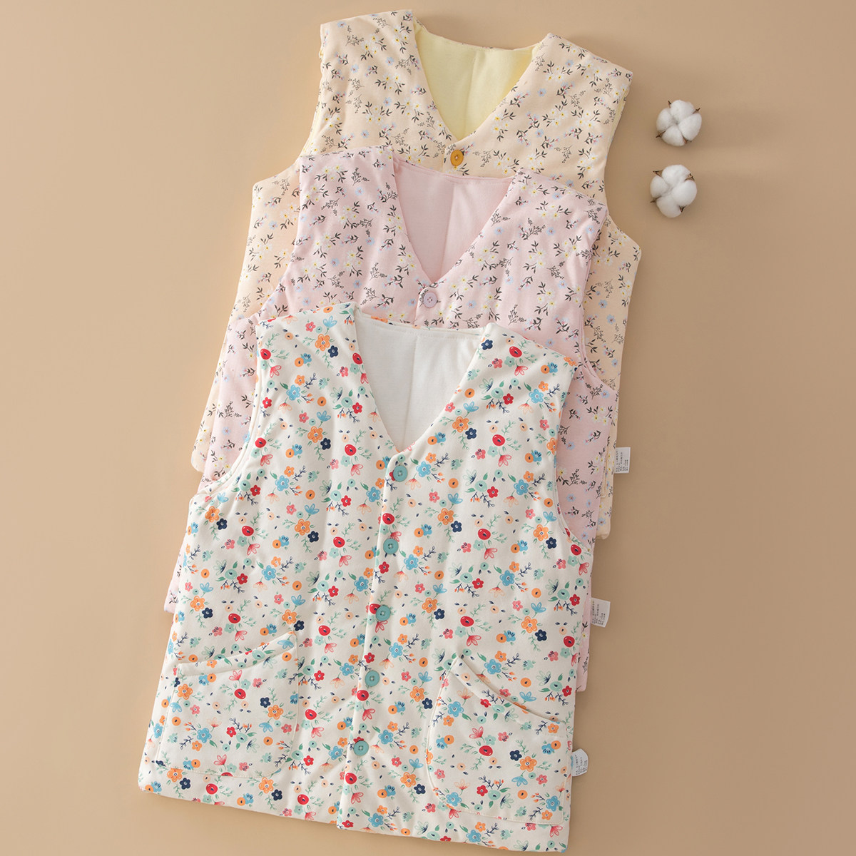 纯棉花马甲成人内外穿夹棉坎肩