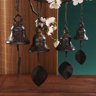 尼泊尔手工制作风铃做旧铜制小铃铛阳台响铃挂饰门饰店铺民宿迎宾