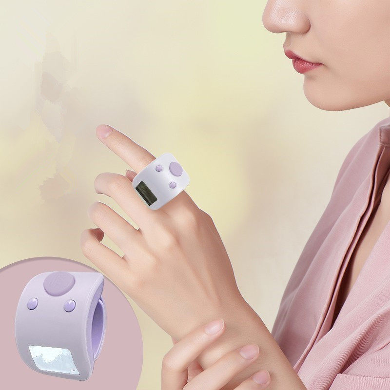 智能蓝牙夜光计子数显器戒指型充电九通道防清零点数器点按统计器,五金/工具,计数器,淘宝优惠券,粉丝福利购,淘宝优惠卷
