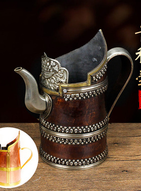 藏式尼泊尔铜水壶青稞工艺礼品
