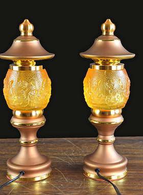 led长明灯琉璃荷花插电休闲